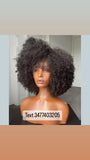 Afro t lace kinky curl human hair