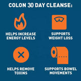60 days / 2 months intense colon cleanse
