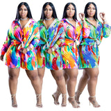 Paint me  plus size set