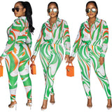 2 piece green set